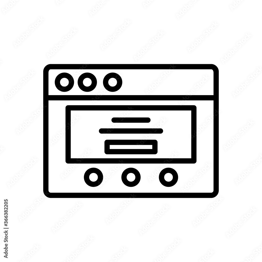 Aufkleber browser, web site, interface icon. simple line, outline vector elements of internet explorer icons f