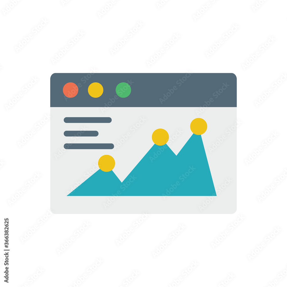 Aufkleber browser, web site, chart icon. simple color vector elements of internet explorer icons for ui and ux