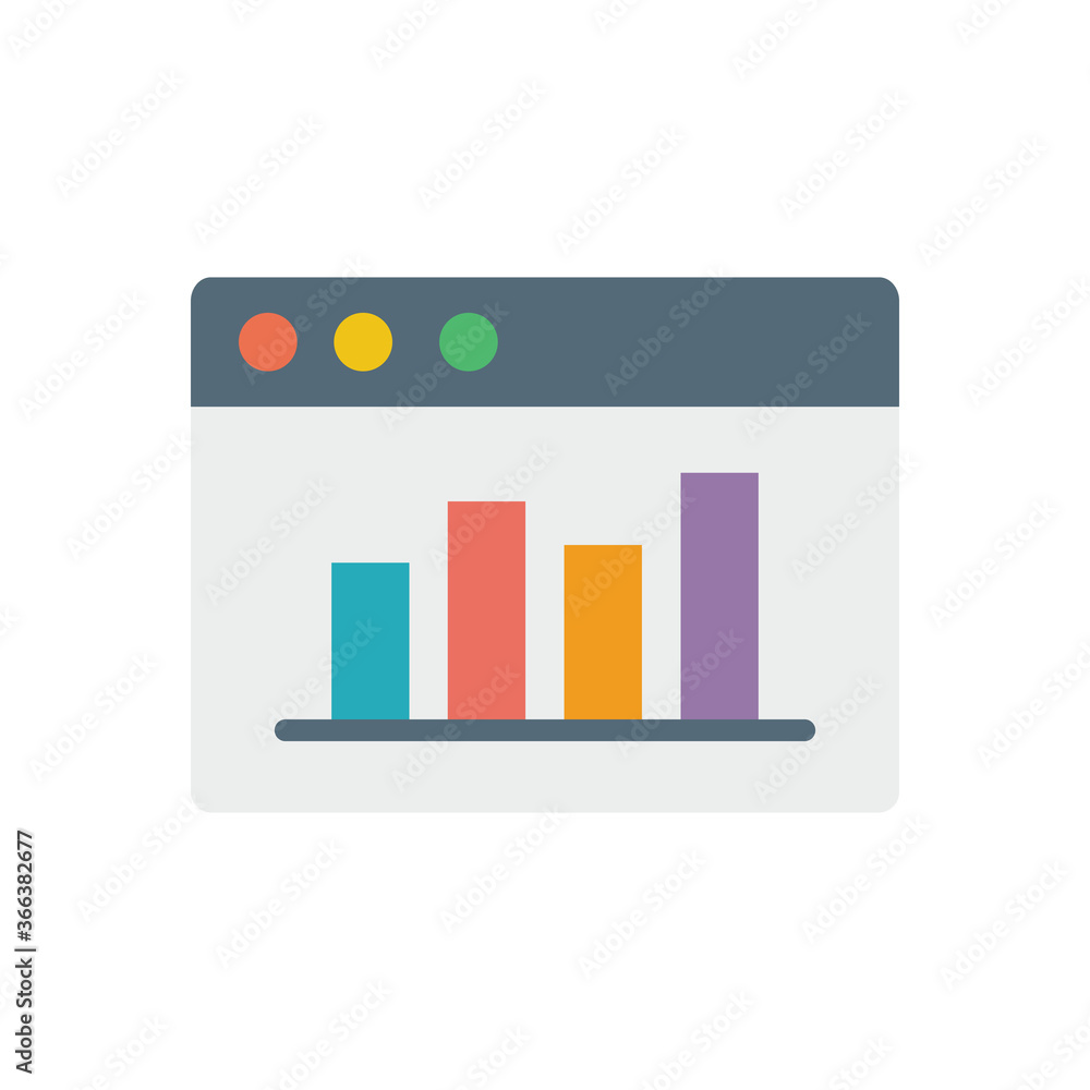 Aufkleber browser, web site, chart icon. simple color vector elements of internet explorer icons for ui and ux