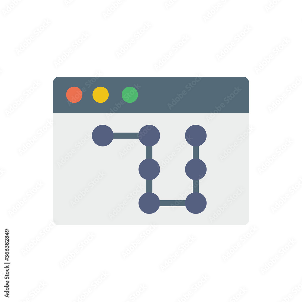Poster browser, web site, password icon. simple color vector elements of internet explorer icons for ui and