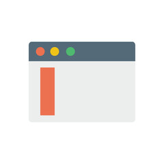 Browser, web site, icon. Simple color vector elements of internet explorer icons for ui and ux, website or mobile application