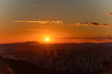 Por do sol em Belo Horizonte - Belvedere