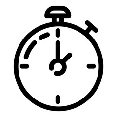 Business Timer Flat Icon Isolated On White Background