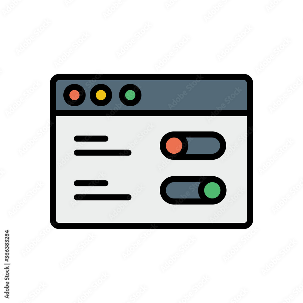Aufkleber browser, web site, setting icon. simple color with outline vector elements of internet explorer icon