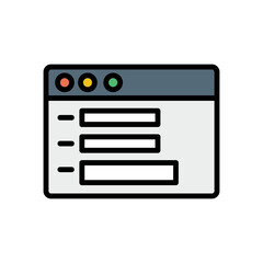 Browser, web site, interface icon. Simple color with outline vector elements of internet explorer icons for ui and ux, website or mobile application