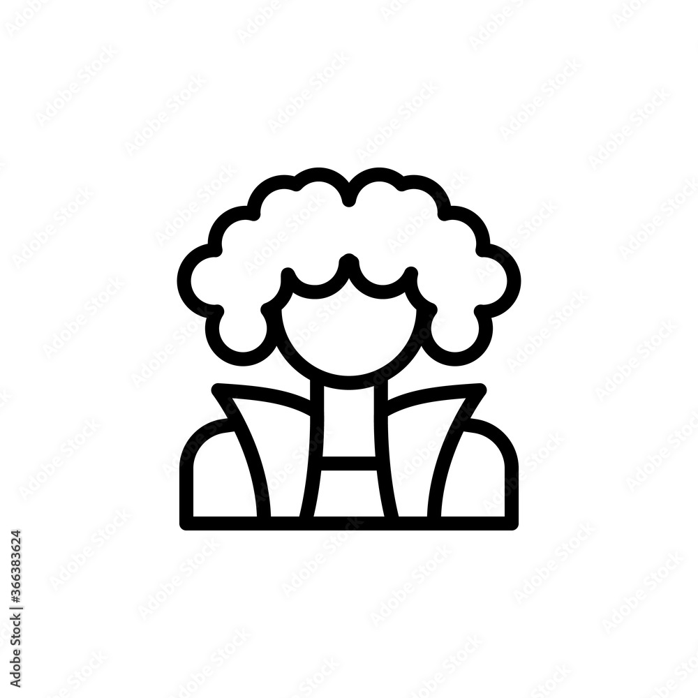 Poster musician icon. simple line, outline vector elements of rock n roll icons for ui and ux, website or m