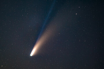 Obraz na płótnie Canvas space background with comet