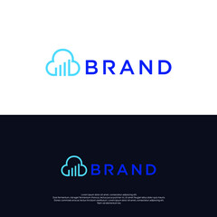 Cloud Tech Logo Design Template