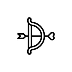 Arrow, heart icon. Simple line, outline vector elements of marriage icons for ui and ux, website or mobile application