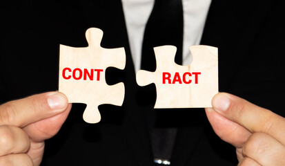 Businessman employer breaks a contract. Termination of cooperation, disagreement refusal to renew extend agreement. Deal cancel. Violation of conditions and rules. Anticipatory repudiation act