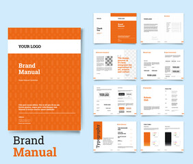 Brand Identity Guideline Template Brand Style Guide Brochure Layout Brand Book Brand Manual