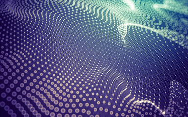 Abstract background. Molecules technology with polygonal shapes, connecting dots and lines....
