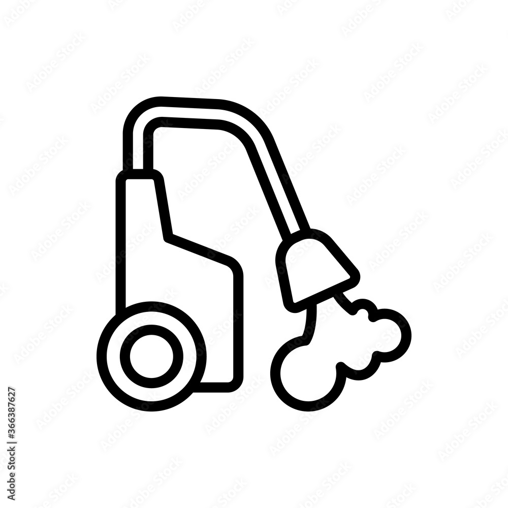 Poster pressure washer icon. simple line, outline vector elements of aqua icons for ui and ux, website or m