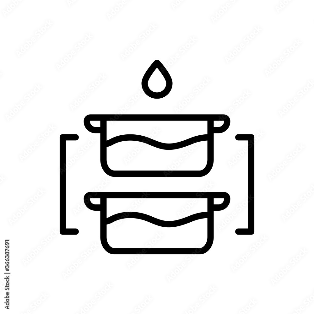 Poster water tank icon. simple line, outline vector elements of aqua icons for ui and ux, website or mobile