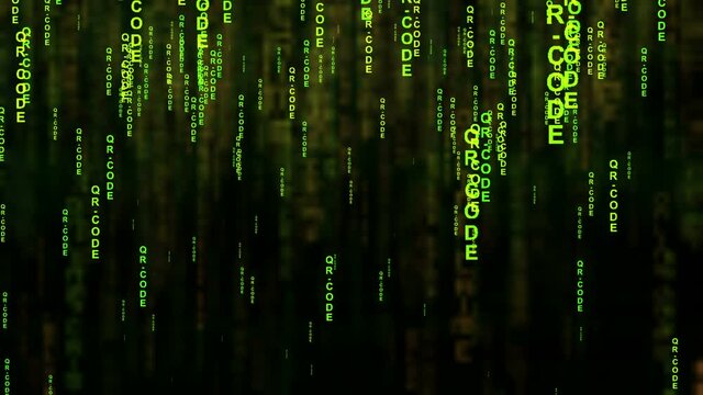 QR code matrix style concept.