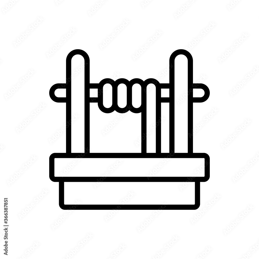 Poster well, water icon. simple line, outline vector elements of aqua icons for ui and ux, website or mobil