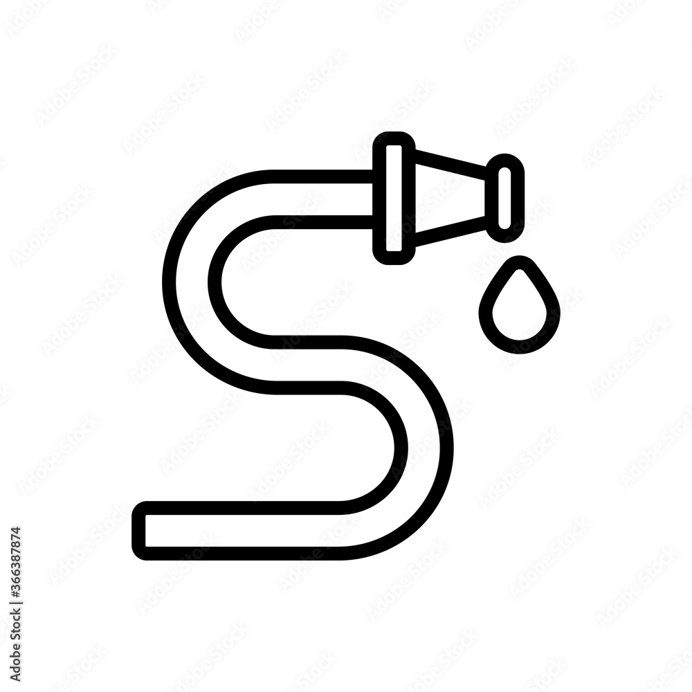 Aufkleber hose, water icon. simple line, outline vector elements of aqua icons for ui and ux, website or mobil