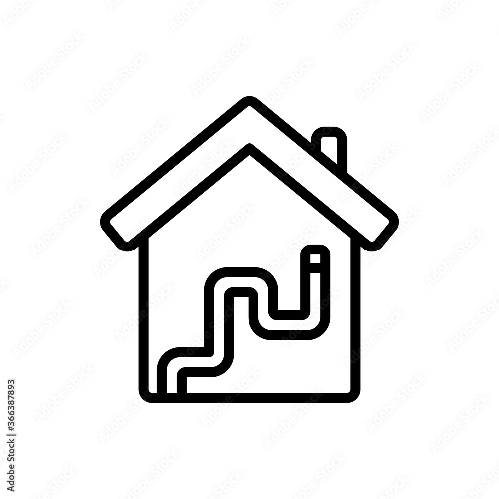 Aufkleber pipes, water icon. simple line, outline vector elements of aqua icons for ui and ux, website or mobi