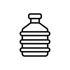 Water bottle icon. Simple line, outline vector elements of aqua icons for ui and ux, website or mobile application