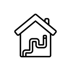 Pipes, water icon. Simple line, outline vector elements of aqua icons for ui and ux, website or mobile application