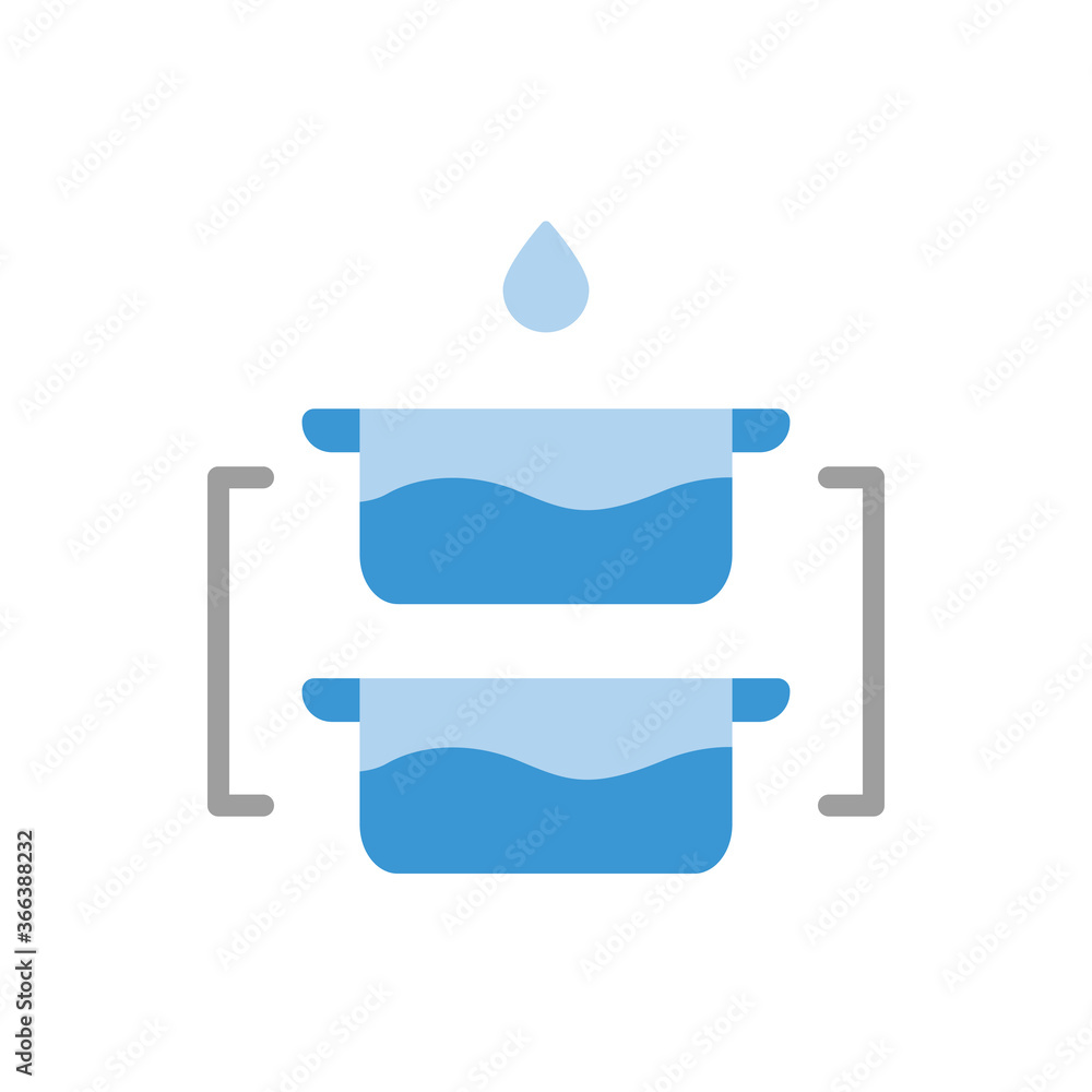 Aufkleber water tank icon. simple color vector elements of aqua icons for ui and ux, website or mobile applica