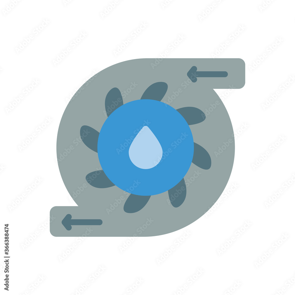 Poster filtre, water icon. simple color vector elements of aqua icons for ui and ux, website or mobile appl