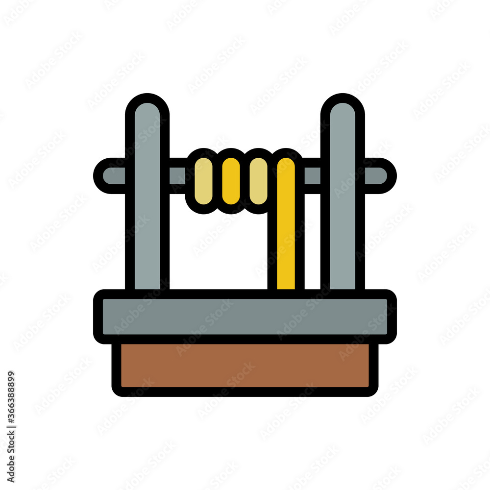 Poster well, water icon. simple color with outline vector elements of aqua icons for ui and ux, website or 