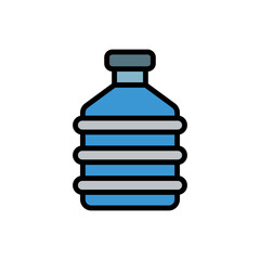 Water bottle icon. Simple color with outline vector elements of aqua icons for ui and ux, website or mobile application