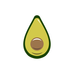 Avocado vector. Icon illustration.