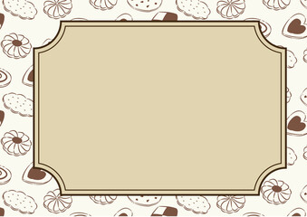 Sweets pattern background