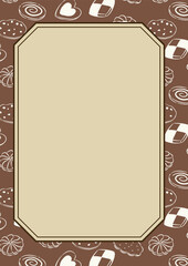 Sweets pattern background