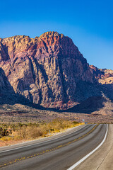 road in Red Rock Canyon
