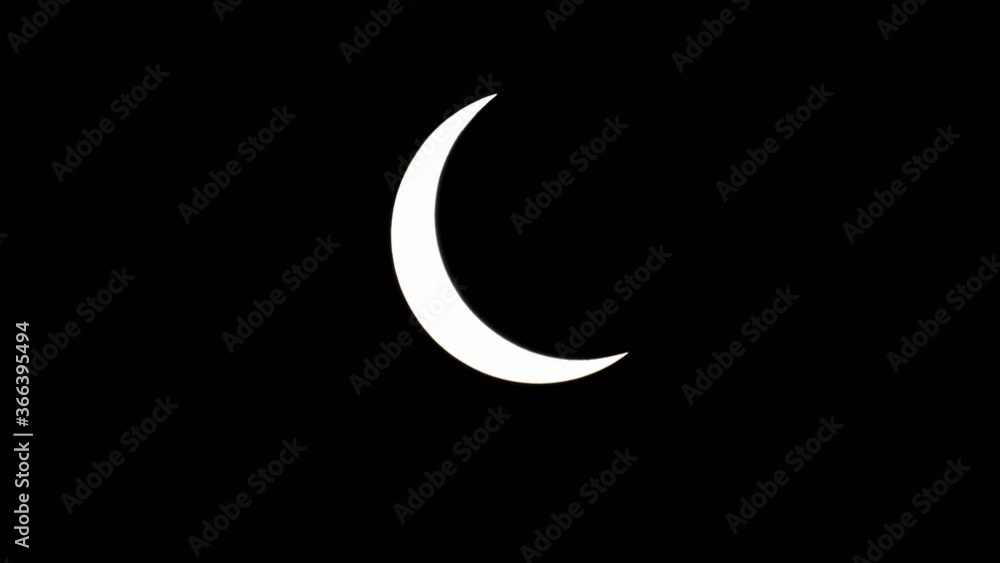 Wall mural solar eclipse almost anular, total phase of the eclipse. static shoot showing the eclipse. tight det