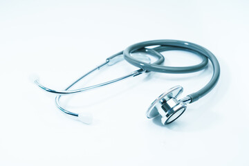 Medical stethoscope for doctor checkup on table