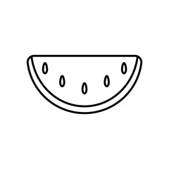 watermelon icon image, line style