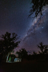 Fototapeta na wymiar Night Sky near Will[enna Pound, Flinders Ranges National Park, South Australia, Australia
