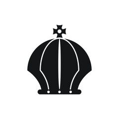 Fototapeta premium Crown icon design isolated on white background