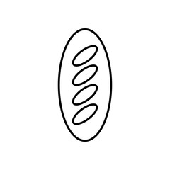 bread icon image, line style