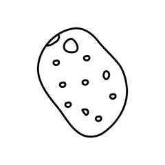 potato icon image, line style