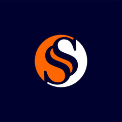 Obraz premium Letter SS S Initial Logo Design Vector Template Illustration