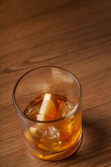 Glass of Whiskey and Ice