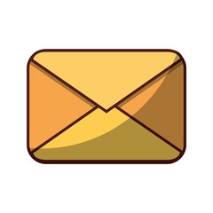 email correspondence message icon isolated design shadow