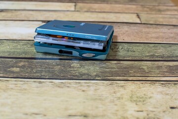 Portable MD Player in Blue Color
