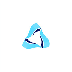 Awesome abstract logo of a triangle or letter A logo, this logo is great for various purposes.