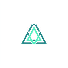 Awesome abstract logo of a triangle or letter A logo, this logo is great for various purposes.