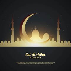 Eid Al Adha Background. Fit for greeting card, poster and other.