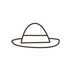 hat line style icon vector design