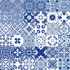 Fototapeta premium Portuguese vintage azulejo tiles.