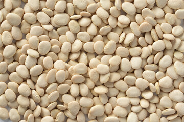 Uncooked Lima Beans Filling the Frame