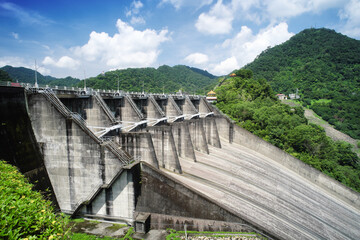 Shihmen Dam in Fuxing (or Daxi) District, Taoyuan, Taiwan.